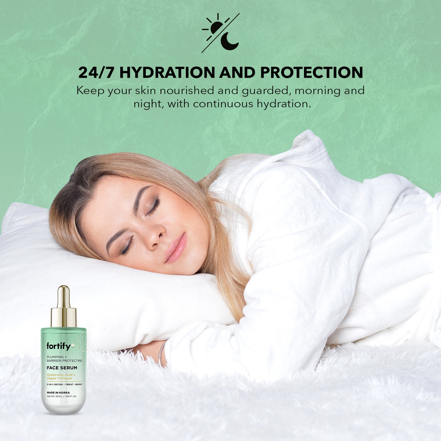 Facial Serum - Hyaluronic Acid and Vegan Collagen