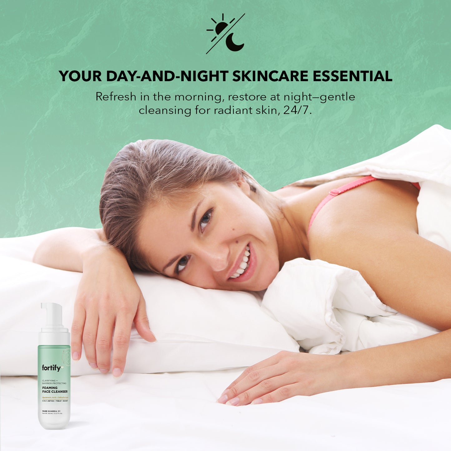 Foaming Facial Cleanser - Hyaluronic + Salicylic Acid