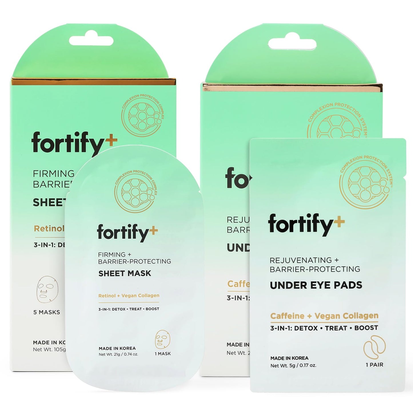 Facial Sheet Mask and Under Eye Pads Bundle