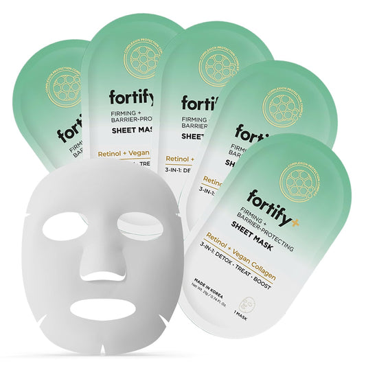 Facial Sheet Mask 5 Pack - Retinol and Vegan Collagen