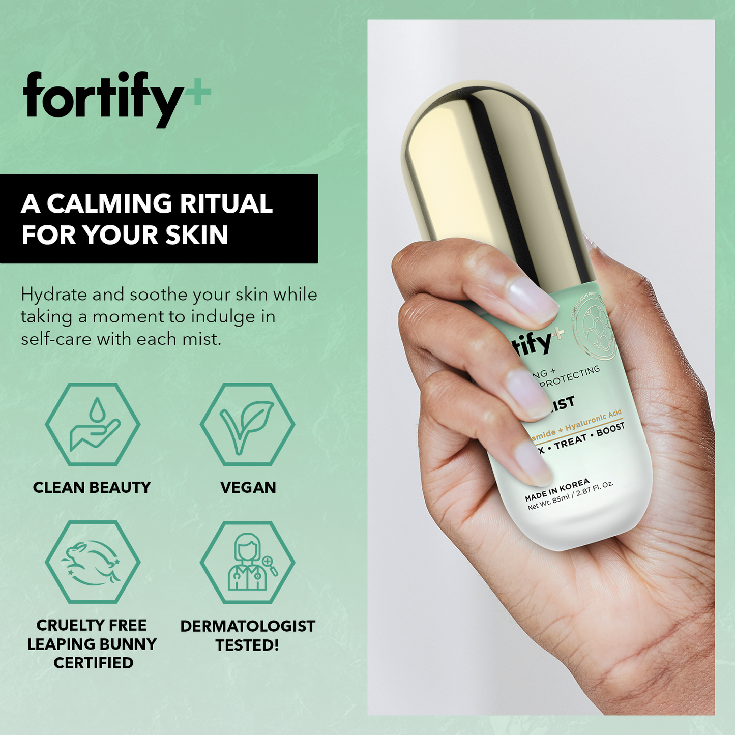 Facial Mist Travel Capsule - Niacinamide + Hyaluronic Acid