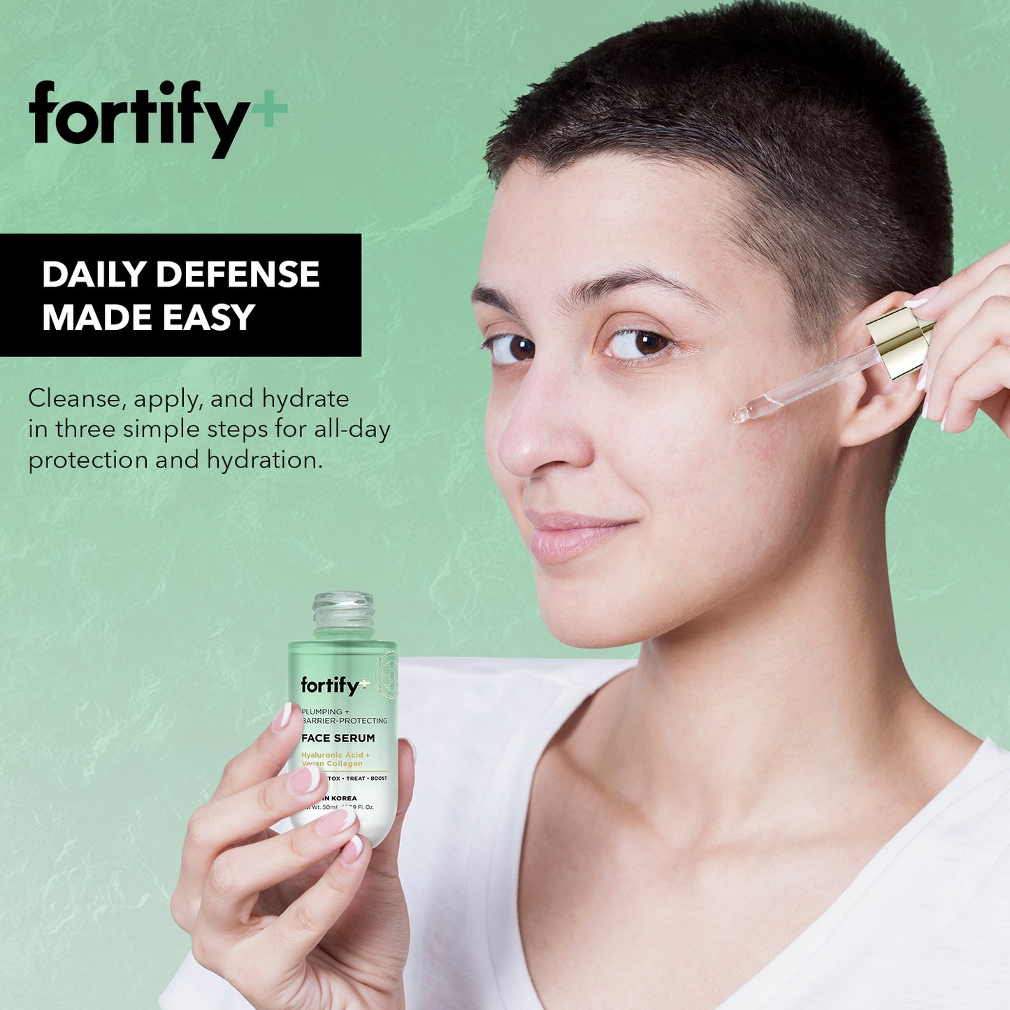 Facial Serum - Hyaluronic Acid and Vegan Collagen