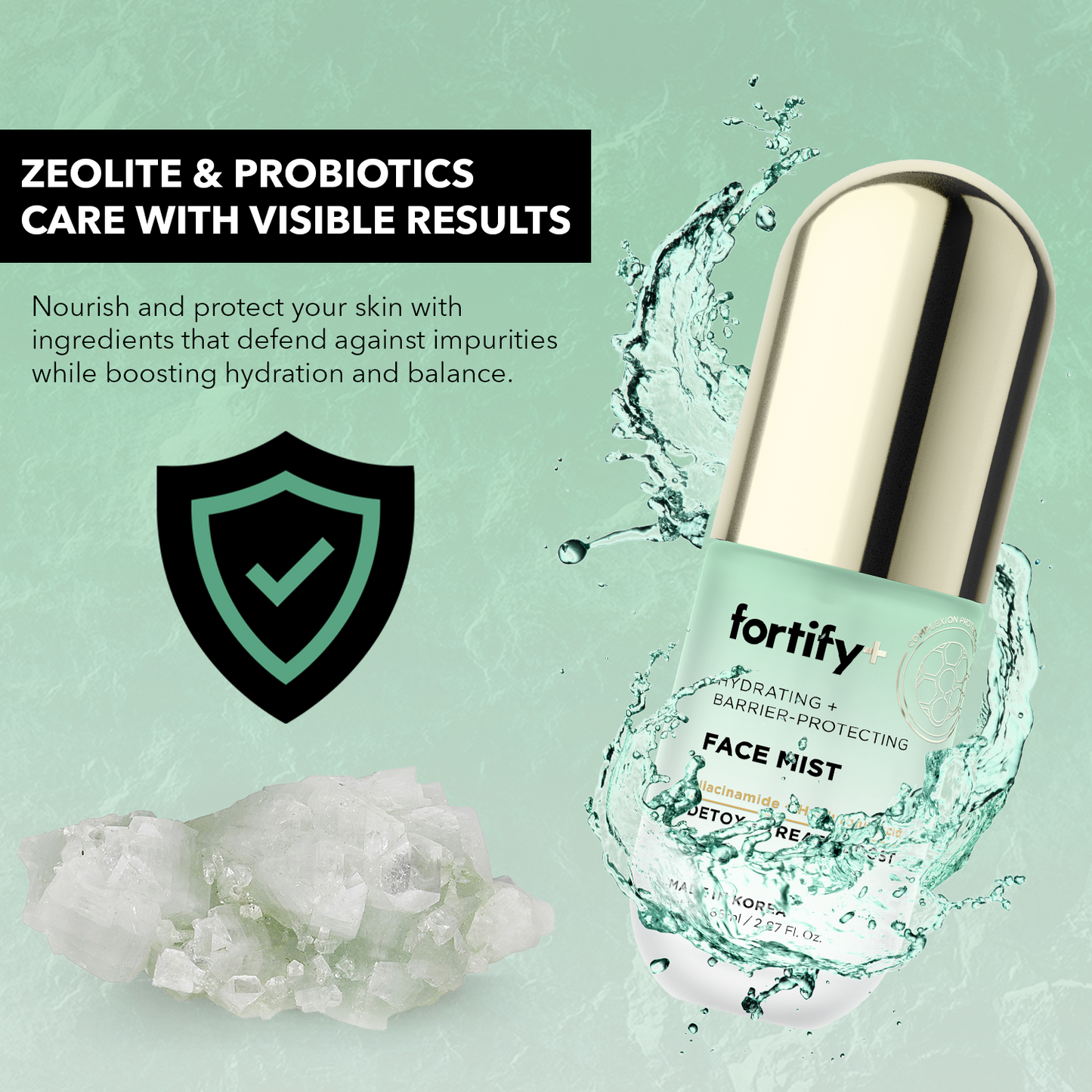 Facial Mist Travel Capsule - Niacinamide + Hyaluronic Acid