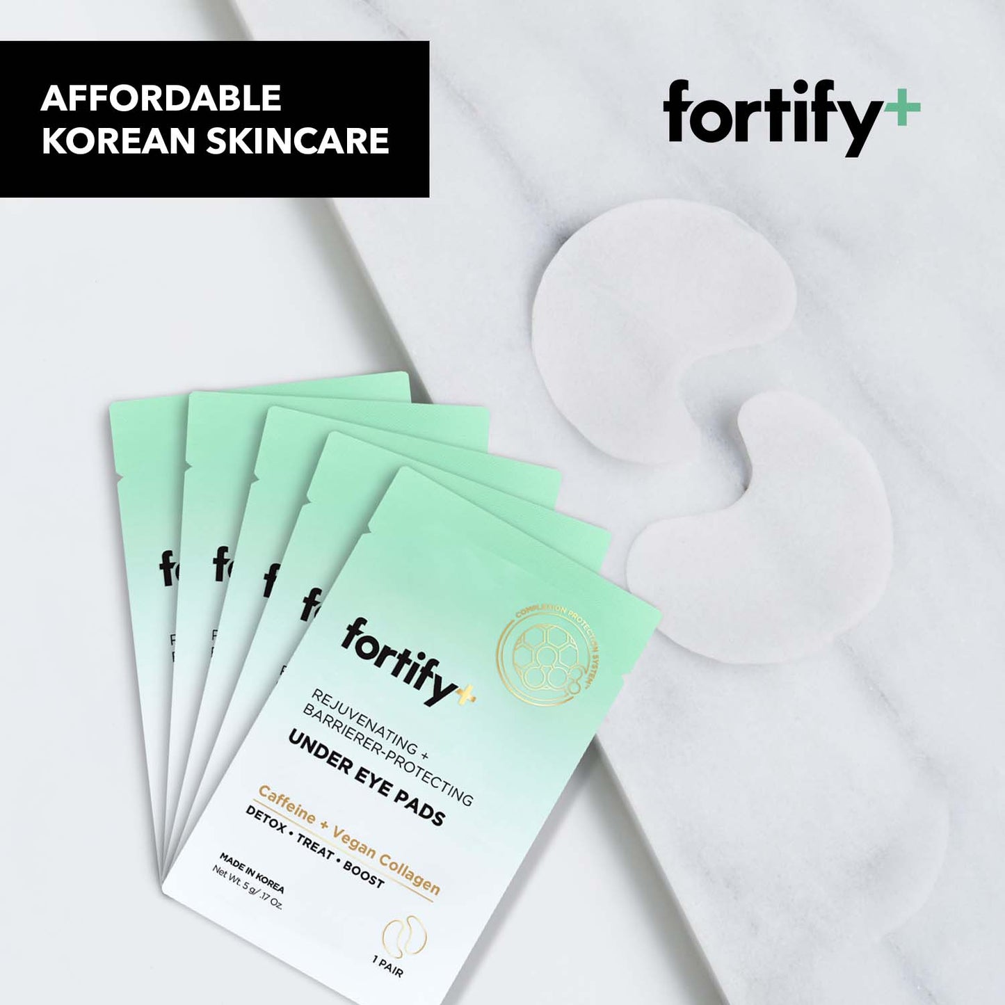 Under Eye Pads 5 Pairs - Caffeine and Vegan Collagen