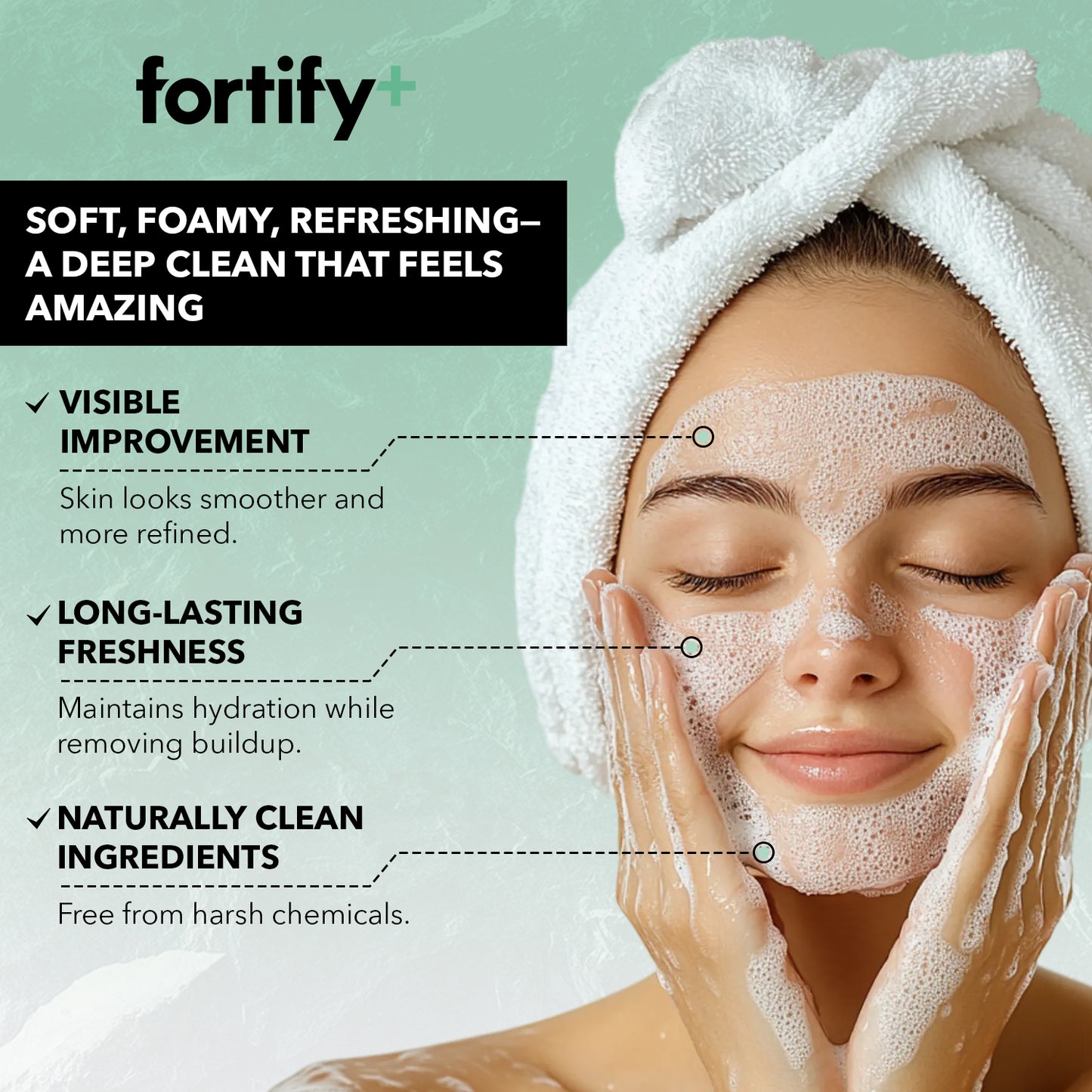 Foaming Facial Cleanser - Hyaluronic + Salicylic Acid