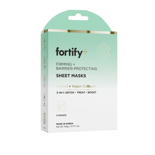 Facial Sheet Mask 5 Pack - Retinol and Vegan Collagen