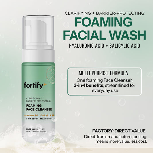 Foaming Facial Cleanser - Hyaluronic + Salicylic Acid