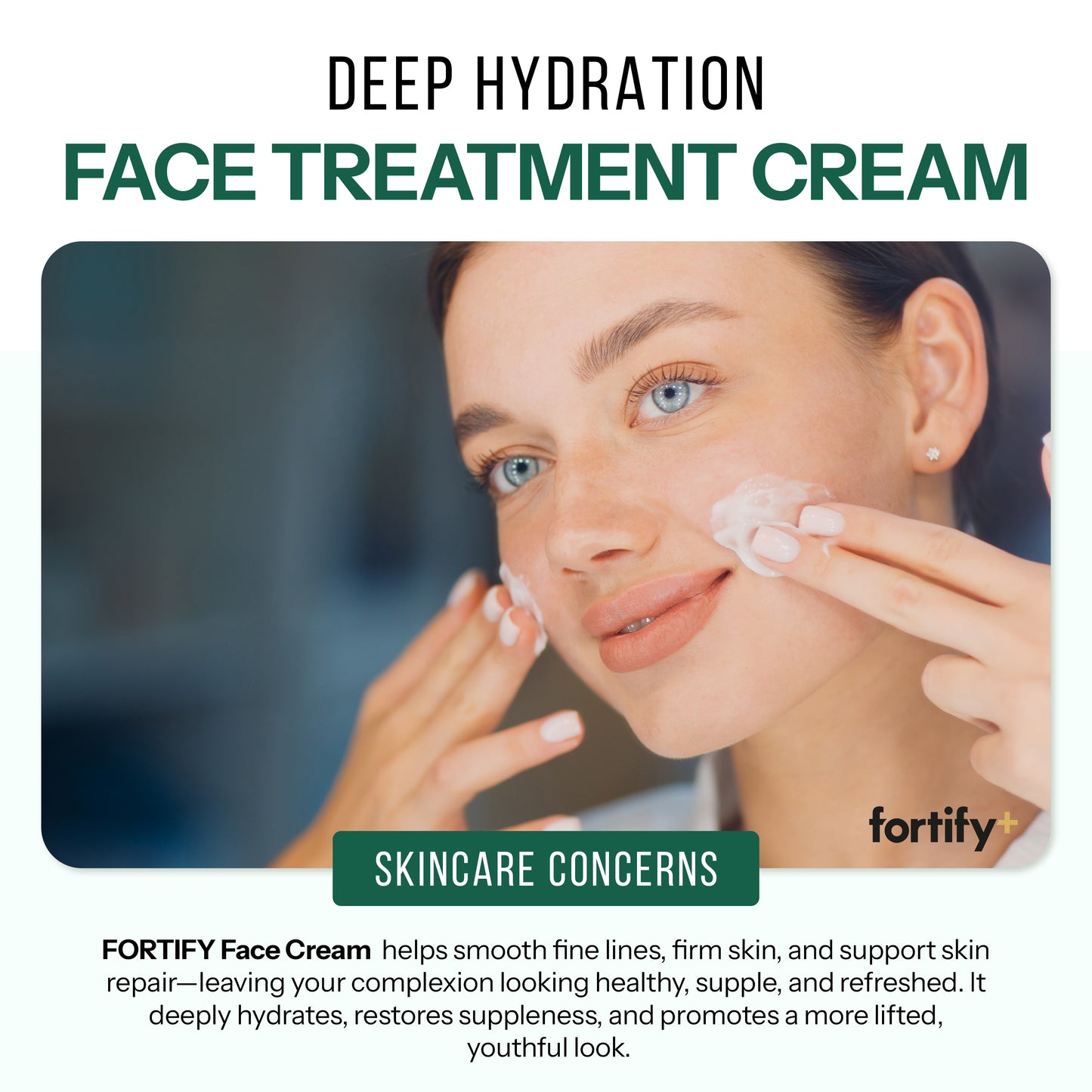 Face Cream Daily Moisturizer - Peptides + Vegan Collagen