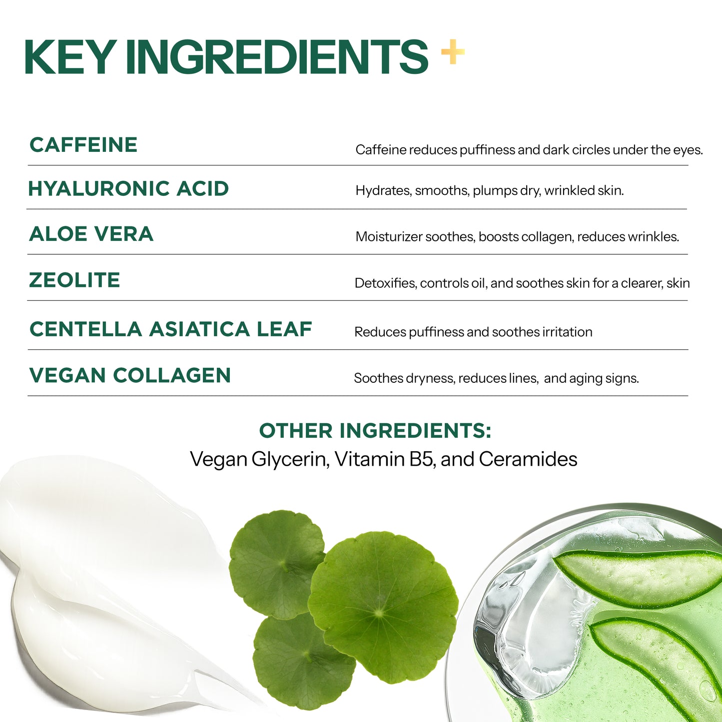 Under Eye Pads 5 Pairs - Caffeine and Vegan Collagen