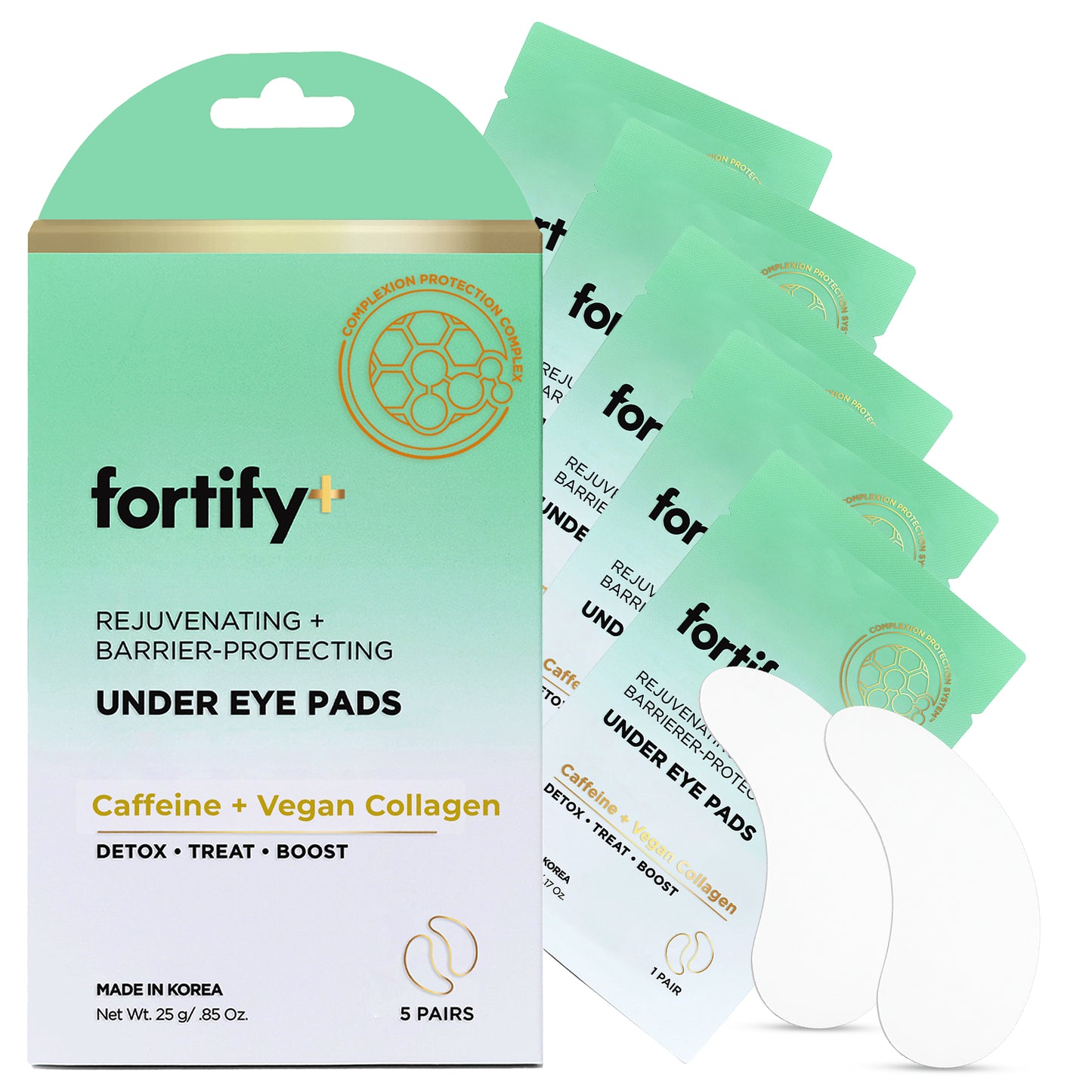 Under Eye Pads 5 Pairs - Caffeine and Vegan Collagen